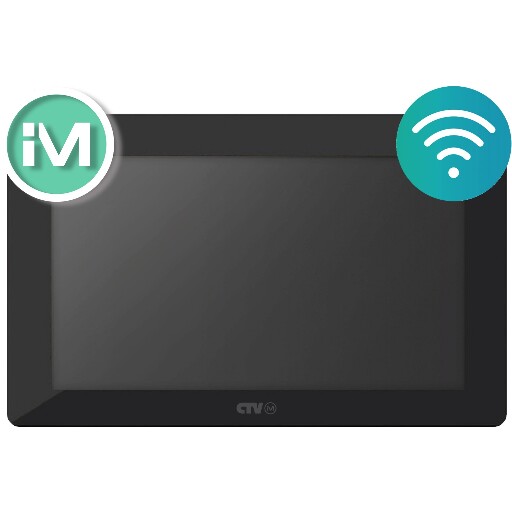Монитор видеодомофона CTV-iM730W Cloud 7 Черный
