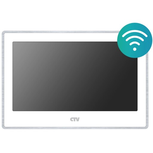 Mонитор видеодомофона CTV-M5702 Белый с Wi-Fi