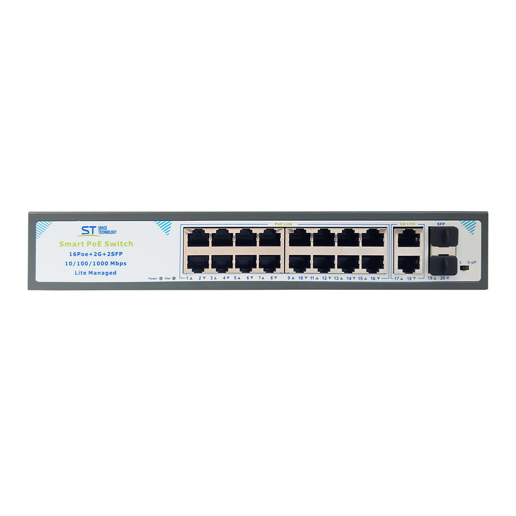 Управляемый PoE-коммутатор Space Technology ST-S1617POE PRO LM