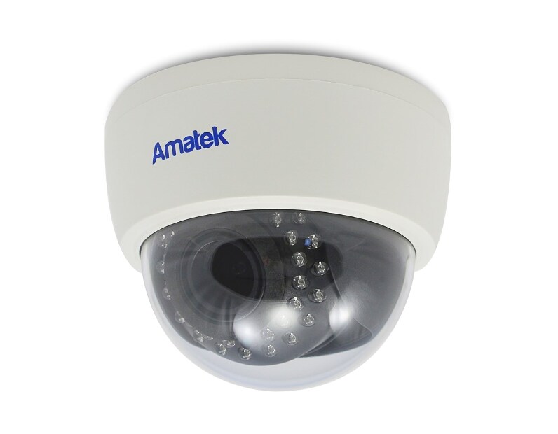 2 Мп MHD Купольная видеокамера Amatek AC-HD202VS 2,8 - 12мм