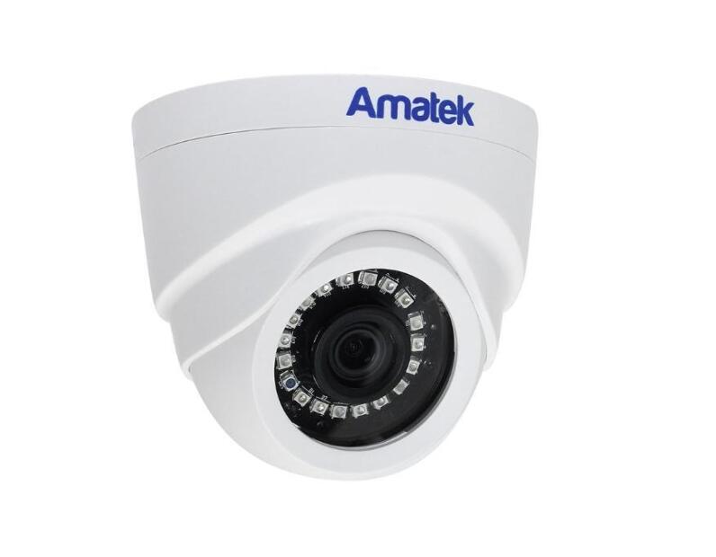 2 Мп MHD Купольная видеокамера Amatek AC-HD202 2,8мм