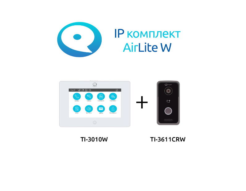 Комплект Wi-Fi IP видеодомофона True IP AirLite W