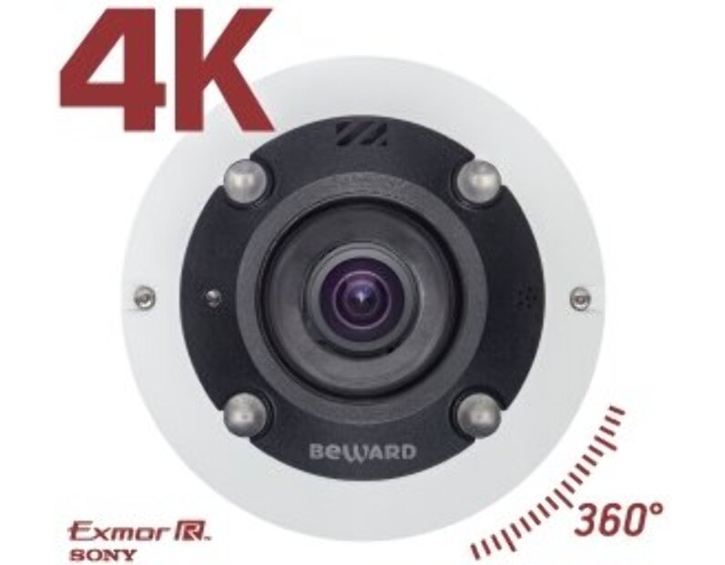 Купольная видеокамера Beward BD3990FL2 IP 12Мп