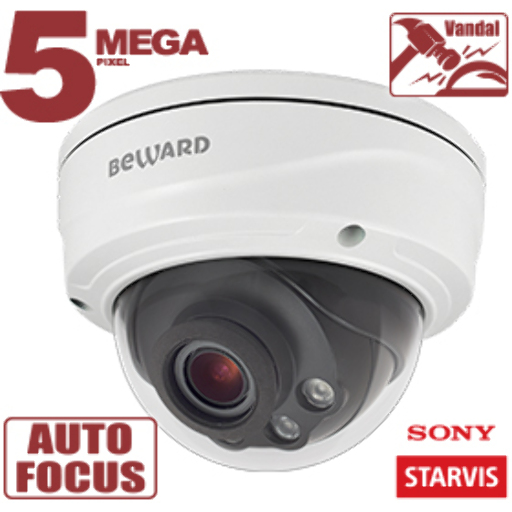 Купольная видеокамера Beward SV3215DVZ 5Мп IP