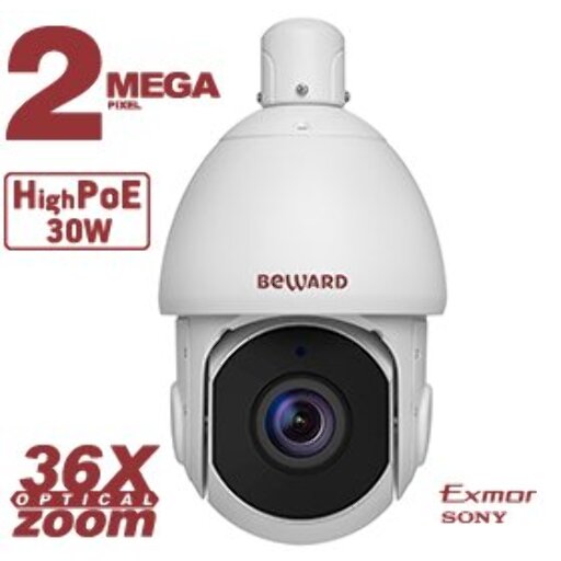 Поворотная видеокамера Beward SV2215-R36P2 2Мп IP