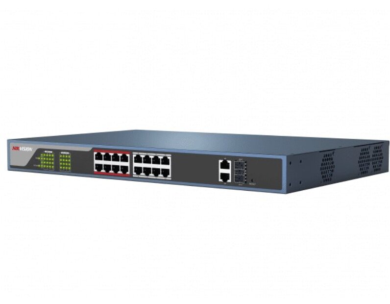 Hikvision DS 3E0318P E M B PoE-коммутатор