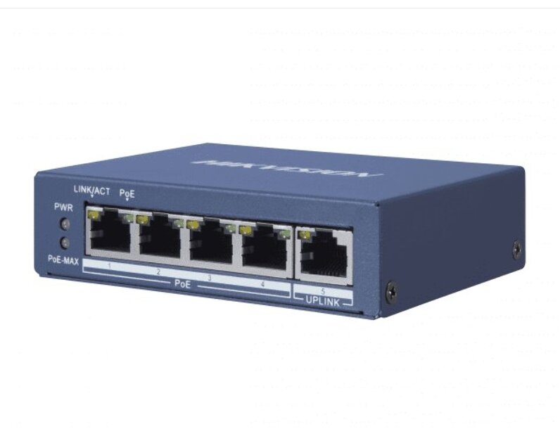 Hikvision DS 3E0505P E PoE-коммутатор