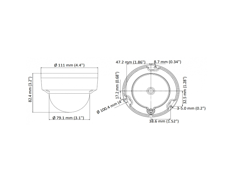 Hikvision DS 2CE57D3T VPiTF 3.6mm HD TVI камера