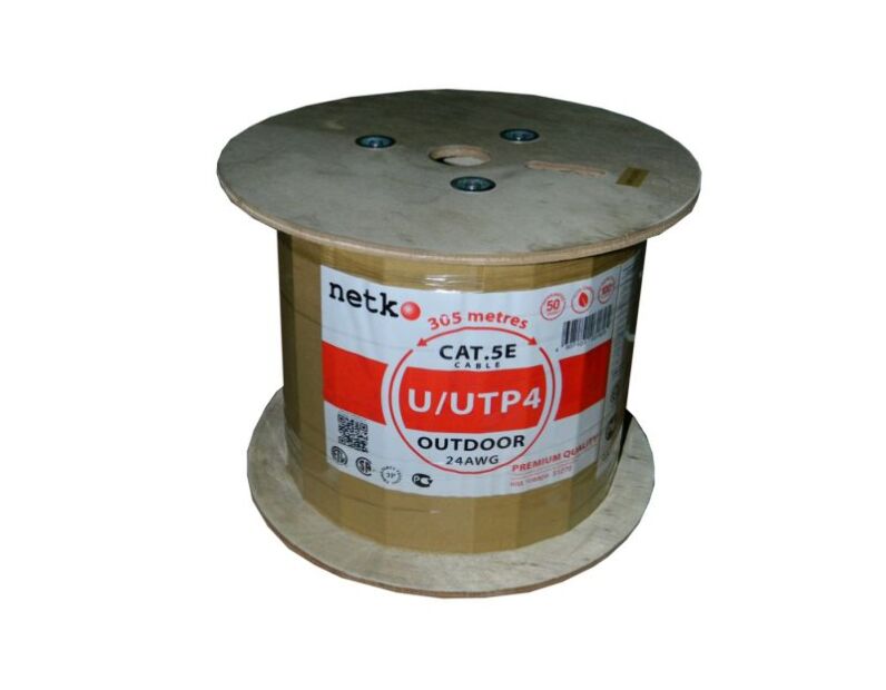 Купить Кабель U/UTP4 cat.5e NETKO, одножильный/24 AWG BC /на катушке ...