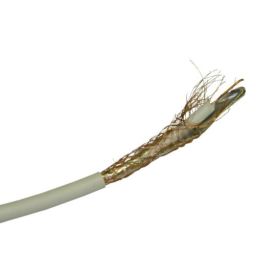Кабель коаксиальный SAT-703 Cabletech, 75 Ом (CCA, оплетка 48 нитей CCA), белый (100м) РАСПРОДАЖА 54213