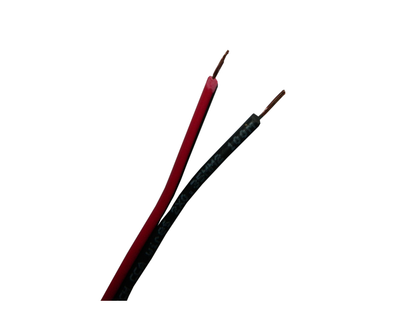 Кабель акустический Cabletech 2*0.75мм2 (42*0.15мм) CCA, 100м, пластиковая катушка, черный/красный