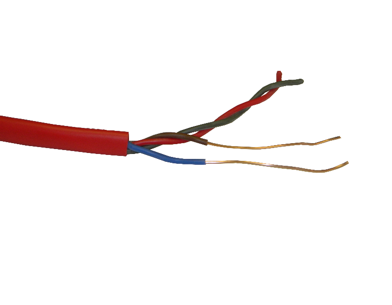 Кабель сигнальный NETKO, неэкранированный, КПСнг (А) - FRLS, 2*2*1.00мм2 (1.1мм) 200м, красный