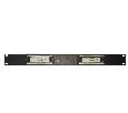 Патч-панель UTP, 19", 12 портов RJ45, cat.6, 1U, 110 Type, черная "L"