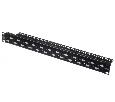 Патч-панель UTP, 19", 24 порта RJ45, cat.6а, 1U, Dual Type IDC, Netko СКС (PKJ24 C6A B/BKKJ32 C6)