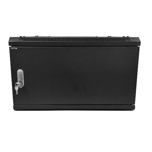 Шкаф настенный 4U серия WMA (Wall Maestro) (600х450х280), разборный, передняя дверь металл, черный Netko  N.WMA.6404MWD.60184.BK