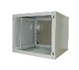 Шкаф настенный 12U серия NOP (600х600x640), передняя дверь стекло, разборный, серый Netko