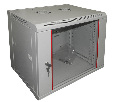 Шкаф настенный 15U серия WM (570х600х770), передняя дверь стекло, разборный, черный Netko