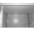 Антивандальный Шкаф 15U распашного типа, (Ш*Г*В 600*600*736мм) 19, направляющие, передняя дверь металл, замок, серый Netko "M"
