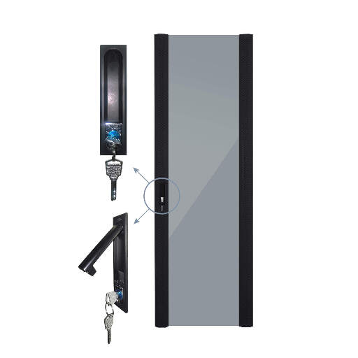 Дверь для шкафа серии Expert 42U Ширина 600, стеклянная, черная N.FRTD-V.42U.65179.BK