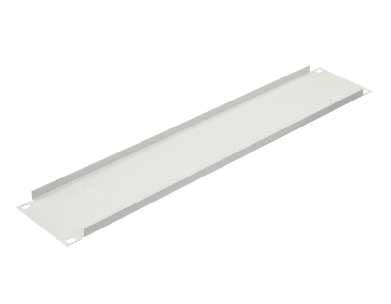 Заглушка 19'' 2 U, без крепежа, серая