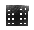 Полка для шкафа глубиной 600 (443х400), с крепежом, черная, 300 кг