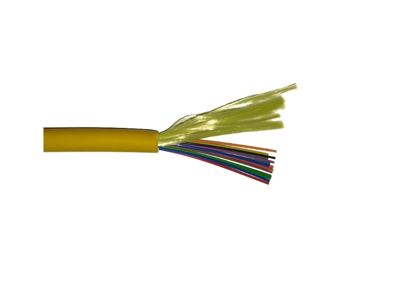 Оптический кабель распределительный внутренний, OS2, 9/125, 16 волокон, LSZH, желтый