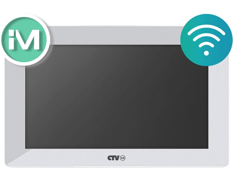 Монитор видеодомофона CTV-iM730W Cloud 7 Белый