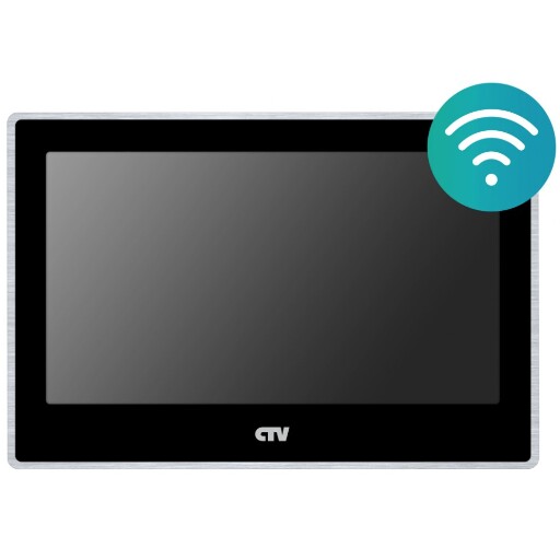 Монитор видеодомофона CTV-M5702 Черный с Wi-Fi
