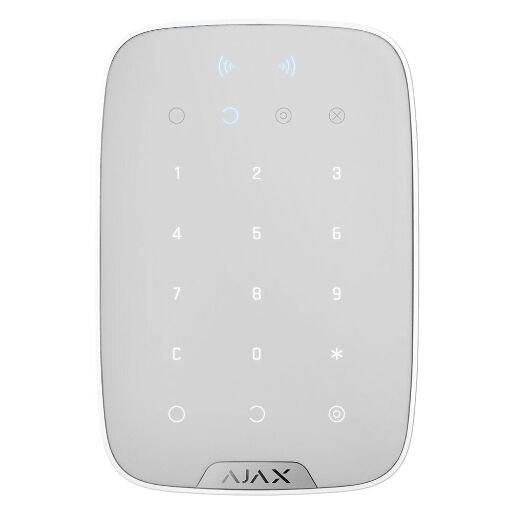 Беспроводная сенсорная клавиатура Ajax KeyPad Plus Белый