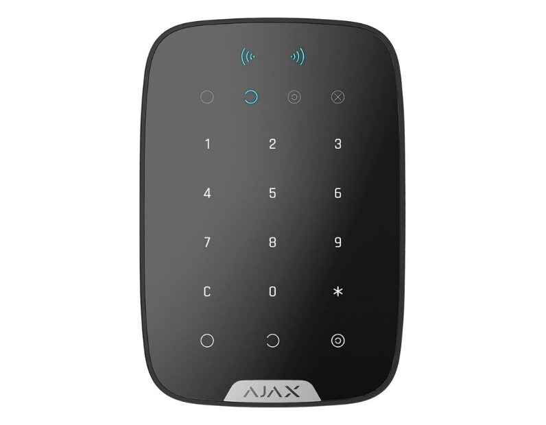 Беспроводная сенсорная клавиатура Ajax KeyPad Plus Черный