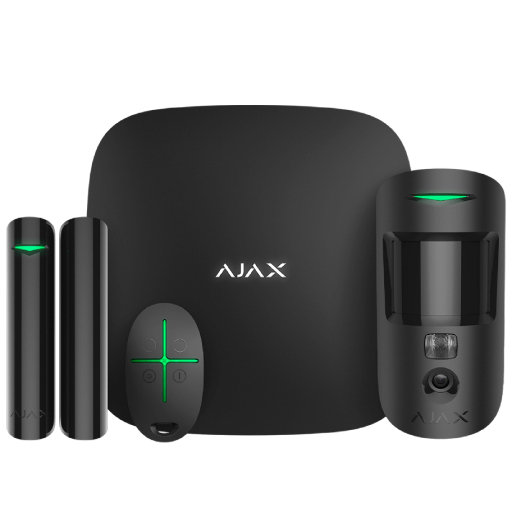Комплект беспроводной сигнализации Ajax StarterKit Cam Черный
