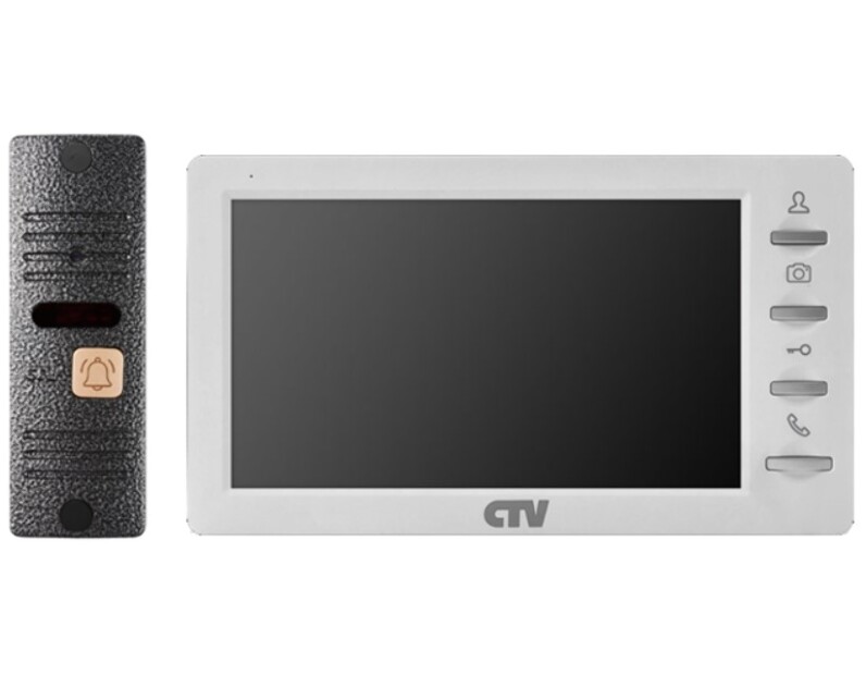 CTV-DP1701 S Белый Комплект видеодомофона