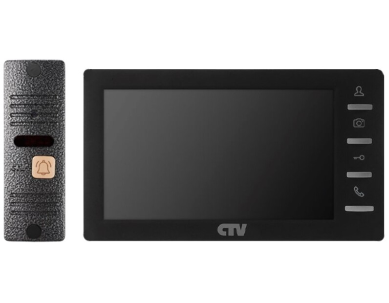 CTV-DP1701 S Черный Комплект видеодомофона
