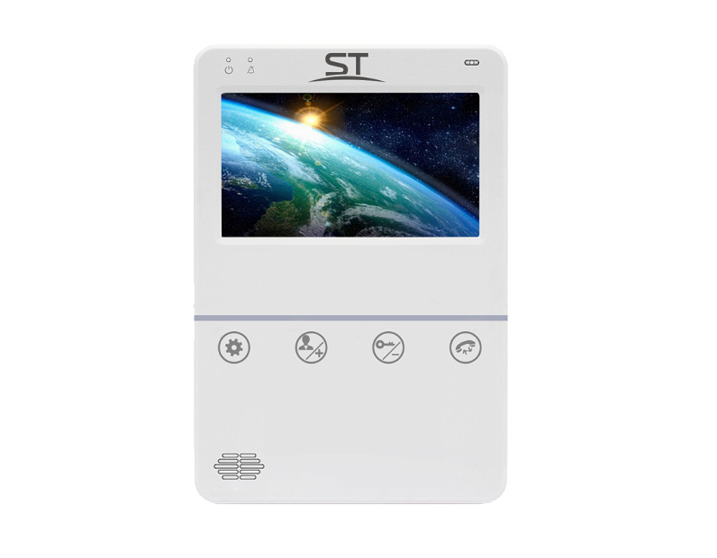 Space Technology ST-M100/4 (S) БЕЛЫЙ монитор видеодомофона
