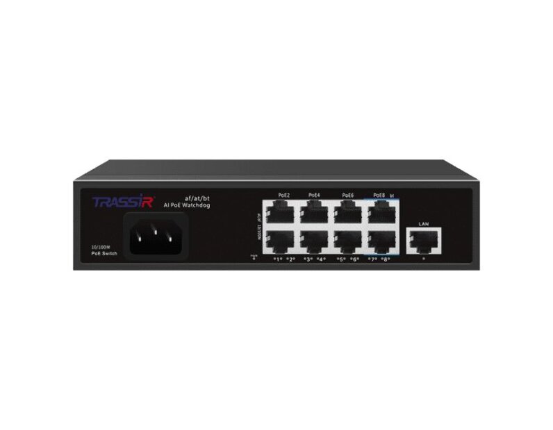 TRASSIR TR-NS1109-120-8PoE Коммутатор