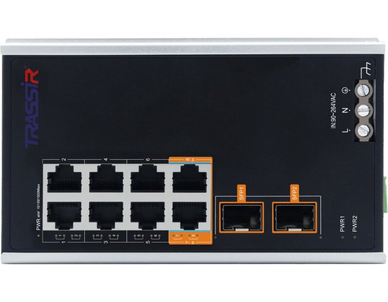 TRASSIR TR-NS15102S-130-8POE Коммутатор