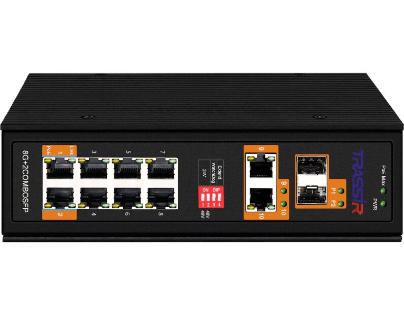 TRASSIR TR-NS15122S-300-8POE Коммутатор