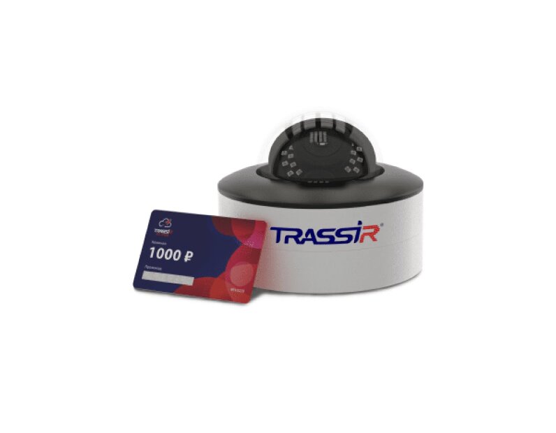 TRASSIR W2D5Cloud1000 комплект облачного видеонаблюдения