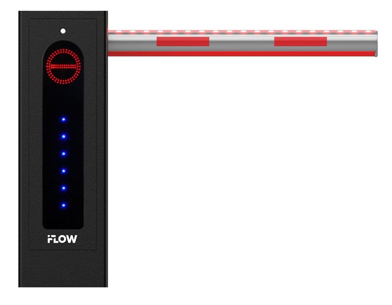 Шлагбаум iFlow F-EB-VB0-L/A/B4 с 4м стрелой и индикацией, бесщеточный двигатель