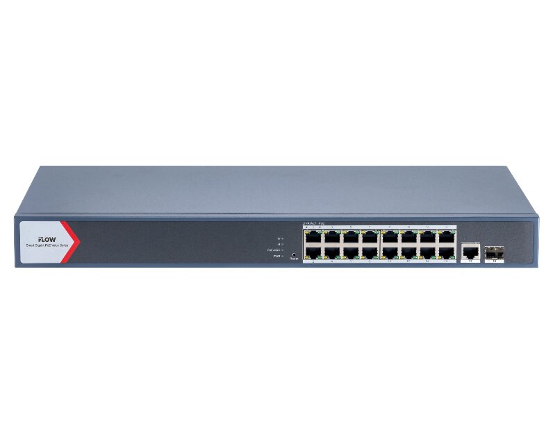 Коммутатор iFlow F-SW-EM618POE-VM/L + 16 Gigabit PoE портов, 130 Вт бюджет