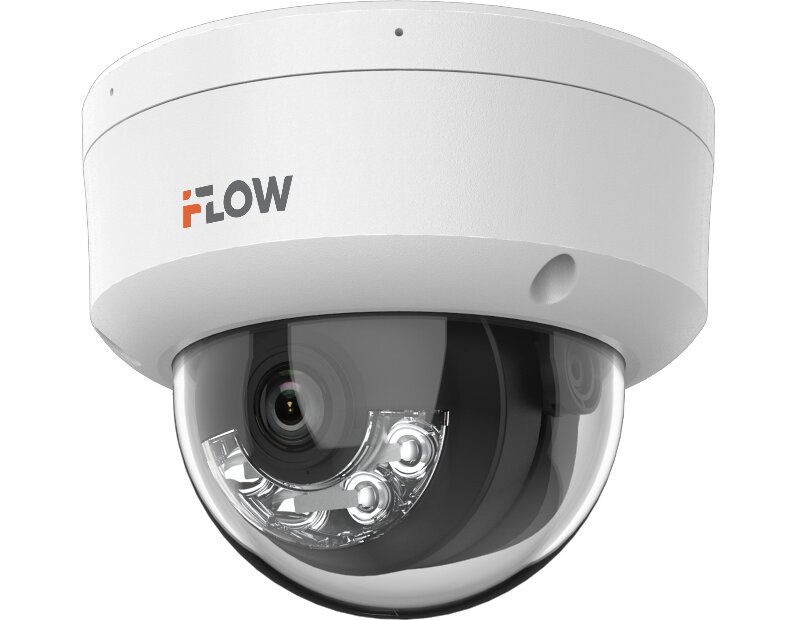 IP камера iFlow F-IC-2482C2MS(4mm) + гибридная подсветка 30м, WDR, IK10