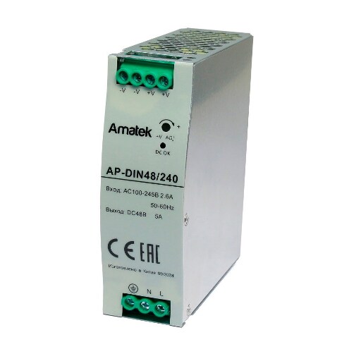 AP-DIN48/240 - блок питания 48В / 5А / 240Вт стабилизированный