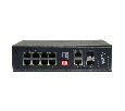 AN-SXG10P8D - промышленный 12-портовый гигабитный коммутатор с HiPoE до 300Вт