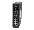 AN-SXG10P8D - промышленный 12-портовый гигабитный коммутатор с HiPoE до 300Вт