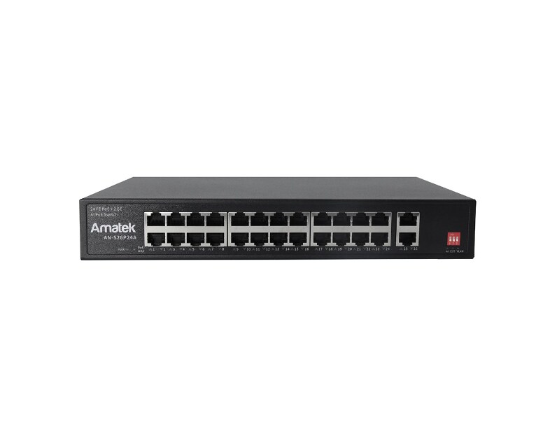AN-S26P24A - 26-портовый 100/1000 Мбит/с коммутатор с PoE+ до 300Вт