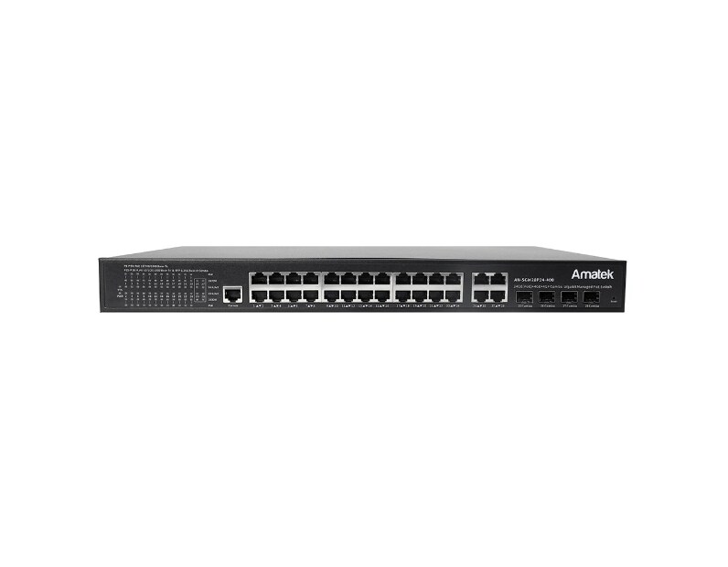 AN-SGM28P24-400 - 28-портовый гигабитный управляемый L2 коммутатор с PoE до 400Вт