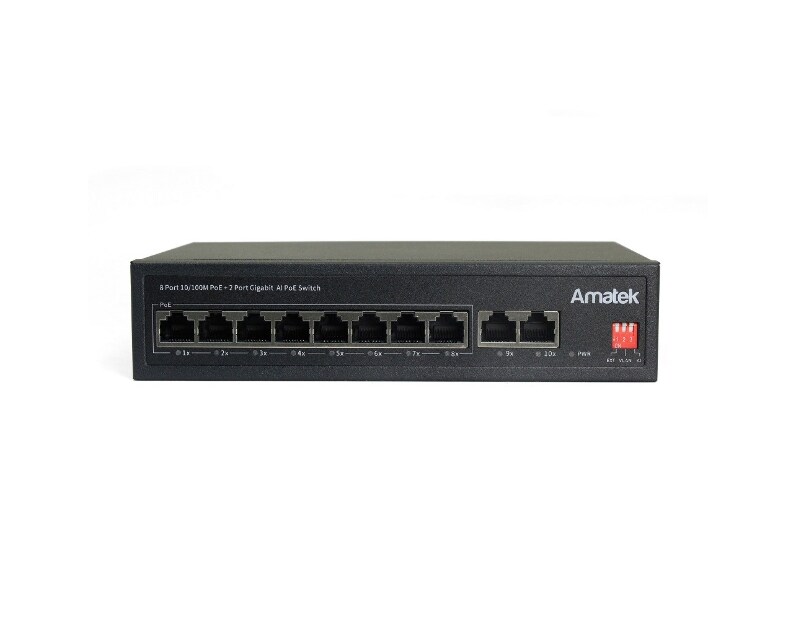 AN-S10P8GA - 10-портовый 100/1000 Мбит/с коммутатор с PoE+ до 120Вт