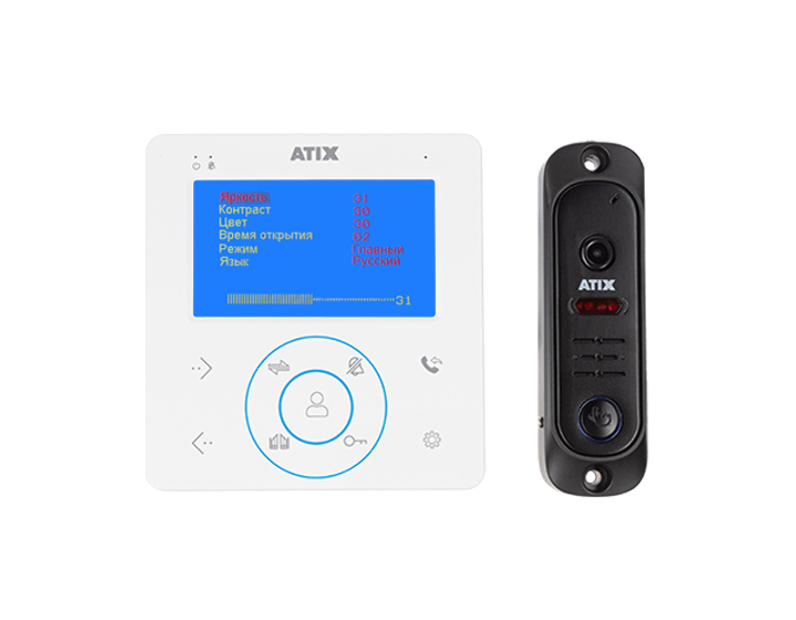 Комплект СVBS домофонии ATIX AT-I-K410C/T White