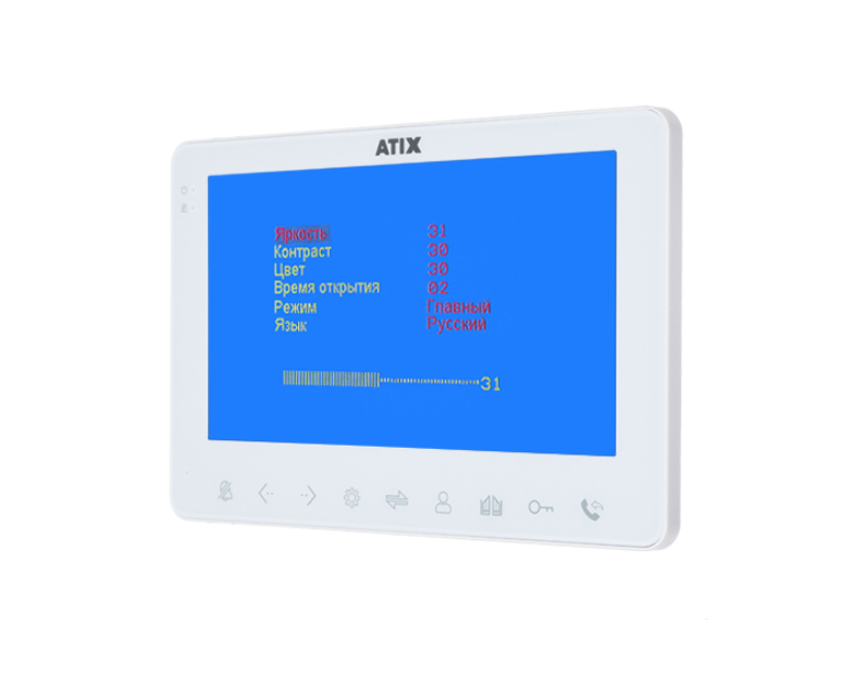 Аналоговый видеодомофон   ATIX AT-I-M710C/T White