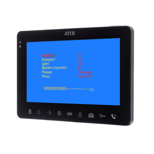 Видеодомофон   ATIX AT-I-M710C/T Black